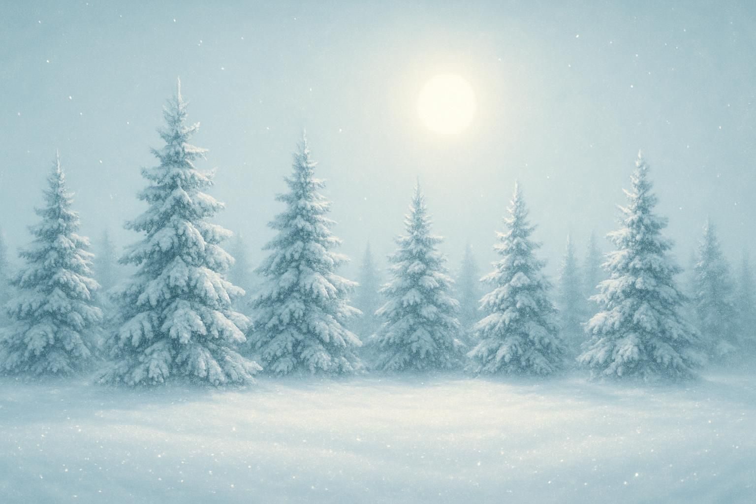 Frosted Pines eCard - free Winter greeting card