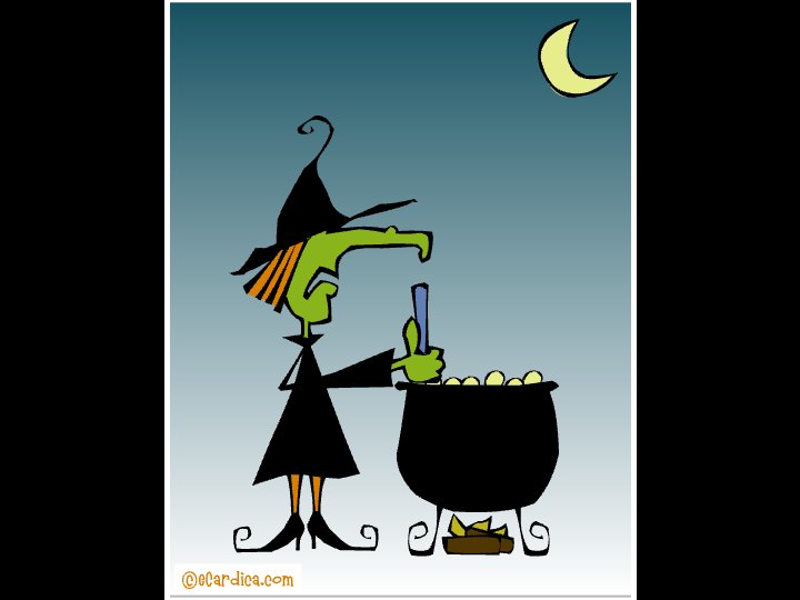 Witch Brewing Cauldron eCard - free Halloween greeting card