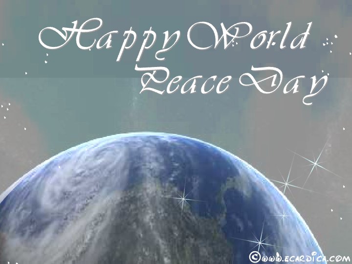 Happy World Peace Day eCard - free More Holidays greeting card