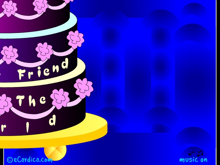 Friend You Take The Cake eCard - free Best Friend Birthday greeting card