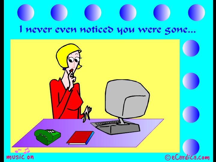 Never Noticed You Were Gone