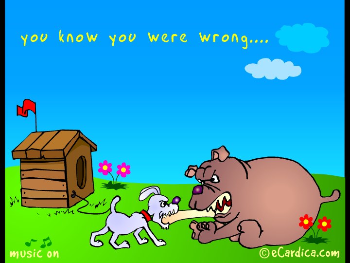 You Know You Were Wrong eCard - free Encouragement greeting card