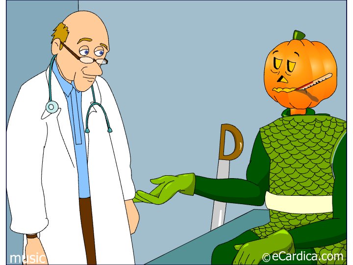 Pumpkin Patient At The Doctor